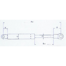 20 23 95-91 JOHNS Газовая пружина, крышка багажник