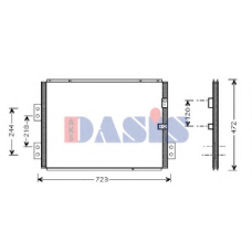 212017N AKS DASIS Конденсатор, кондиционер