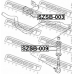 SZSB-009 FEBEST Подвеска, стойка вала