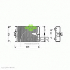 32-0072 KAGER Теплообменник, отопление салона