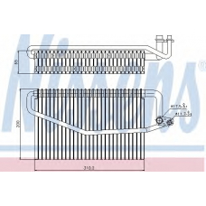 92245 NISSENS Испаритель, кондиционер