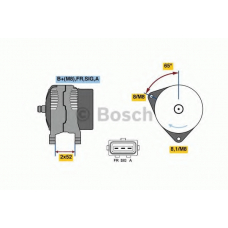 0 986 081 140 BOSCH Генератор