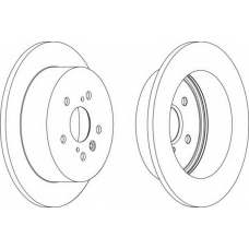 DDF1380-1 FERODO Тормозной диск