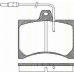 8110 10790 TRISCAN Комплект тормозных колодок, дисковый тормоз