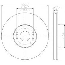 8DD 355 116-141 HELLA PAGID Тормозной диск