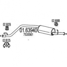 01.63940 MTS Глушитель выхлопных газов конечный