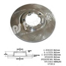 IBT-1591 IPS Parts Тормозной диск