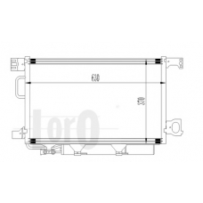 054-016-0025 LORO Конденсатор, кондиционер