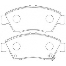 ASN-250 AISIN Комплект тормозных колодок, дисковый тормоз