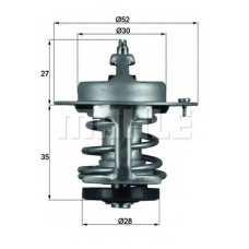 TX 69 79 MAHLE Термостат, охлаждающая жидкость
