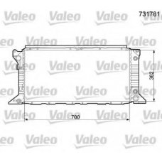 731781 VALEO Радиатор, охлаждение двигателя