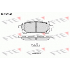 BL2501A1 FTE Комплект тормозных колодок, дисковый тормоз
