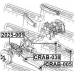 CRAB-038 FEBEST Подвеска, рычаг независимой подвески колеса