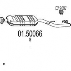 01.50066 MTS Средний глушитель выхлопных газов
