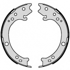 S 28 517 BREMBO Комплект тормозных колодок, стояночная тормозная с