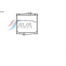 VL2009 AVA Радиатор, охлаждение двигател