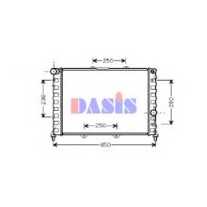 010007N AKS DASIS Радиатор, охлаждение двигателя