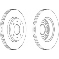 DDF1068-1 FERODO Тормозной диск