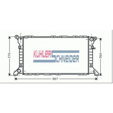 3602401 KUHLER SCHNEIDER Радиатор, охлаждение двигател