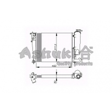 QP55-14 ASHUKI Радиатор, охлаждение двигателя