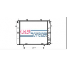 0610501 KUHLER SCHNEIDER Радиатор, охлаждение двигател