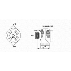 063377490010 MAGNETI MARELLI Генератор