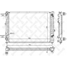 10-25063-SX STELLOX Радиатор, охлаждение двигателя