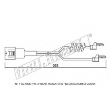 SU.180K fri.tech. Сигнализатор, износ тормозных колодок