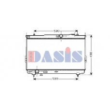 510035N AKS DASIS Радиатор, охлаждение двигателя