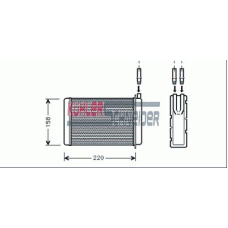 0990081 KUHLER SCHNEIDER Теплообменник, отопление салона