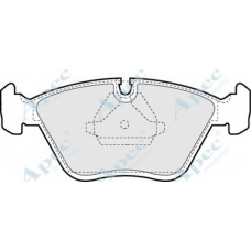 PAD596 APEC Комплект тормозных колодок, дисковый тормоз