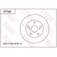 DF7085 TRW Тормозной диск
