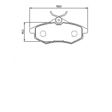 0 986 424 634 BOSCH Комплект тормозных колодок, дисковый тормоз