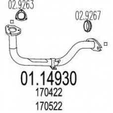 01.14930 MTS Труба выхлопного газа