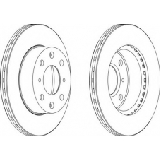 DDF289 FERODO Тормозной диск