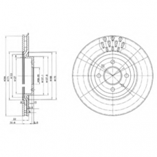 BG2617 DELPHI Тормозной диск