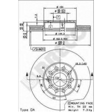 BS 8474 BRECO Тормозной диск