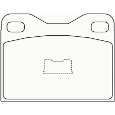 T0489 PAGID Комплект тормозных колодок, дисковый тормоз