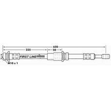 FBH7182 FIRST LINE Тормозной шланг