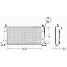 DRM10020 DENSO Радиатор, охлаждение двигателя