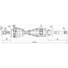 DRS6271.00 OPEN PARTS Приводной вал