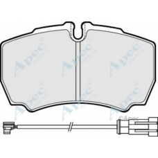 PAD1992 APEC Комплект тормозных колодок, дисковый тормоз
