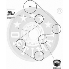 SK-1186 OPTIMAL Комплект ремня грм