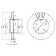 BG2745C DELPHI Тормозной диск