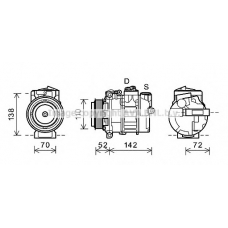 MSK588 AVA Компрессор, кондиционер