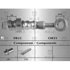 80393 Malo Тормозной шланг