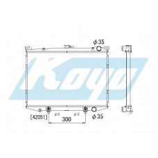 PA020617 KOYO P-tank corrugate-fin ass'y