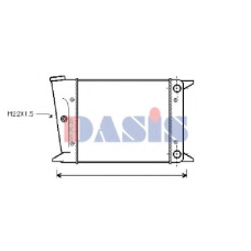 040100N AKS DASIS Радиатор, охлаждение двигателя