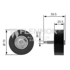 FU99380 FLENNOR Паразитный / ведущий ролик, поликлиновой ремень
