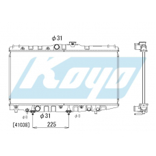 PA010159 KOYO P-tank corrugate-fin ass'y